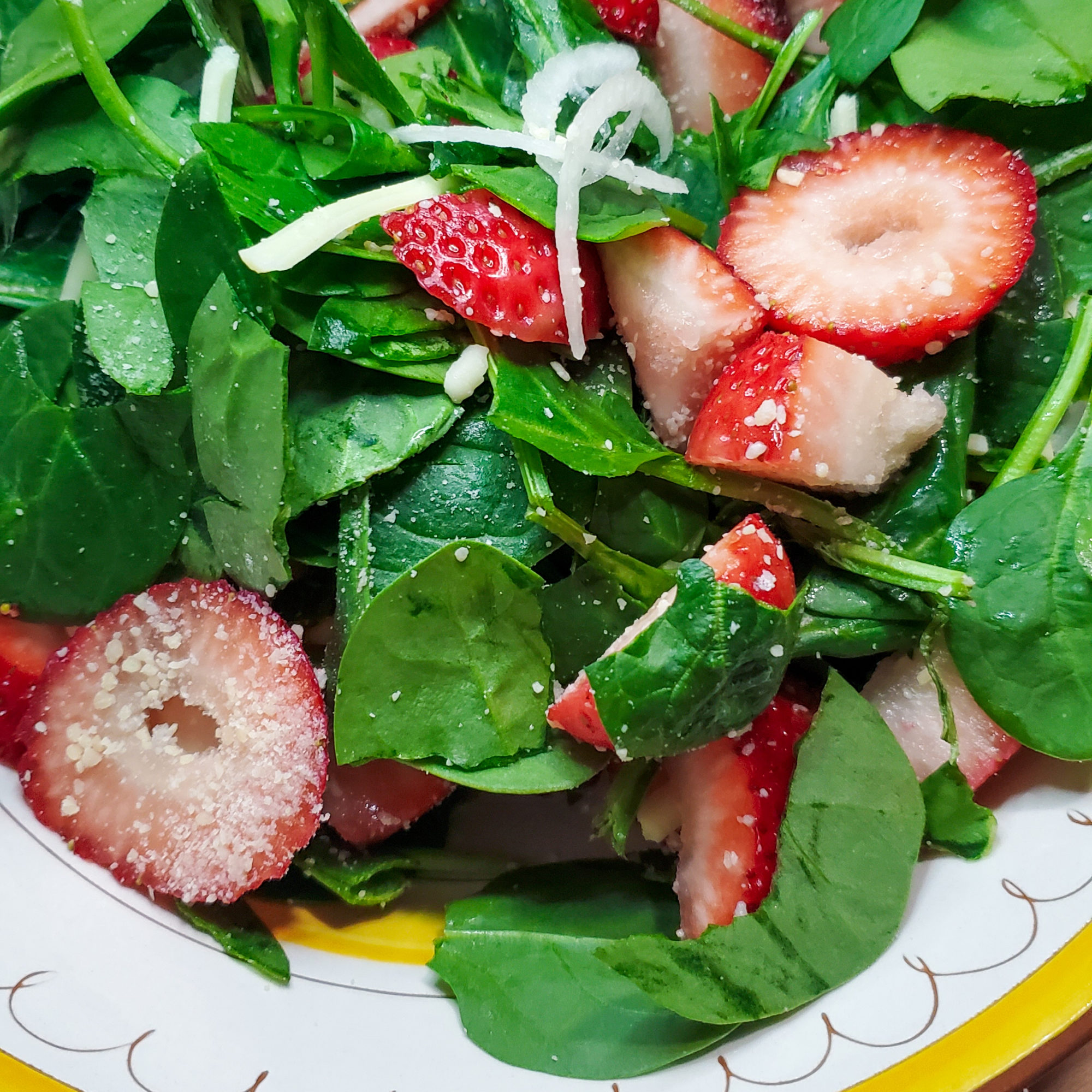 Strawberry Spinach Salad Balsamic Vinaigrette